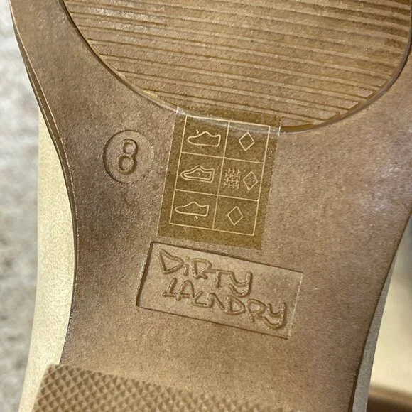 Dirty Laundry Josea Cowboy Boot Women's Size 8 Mid Calf Soft Shaft Cream New - Picture 8 of 11